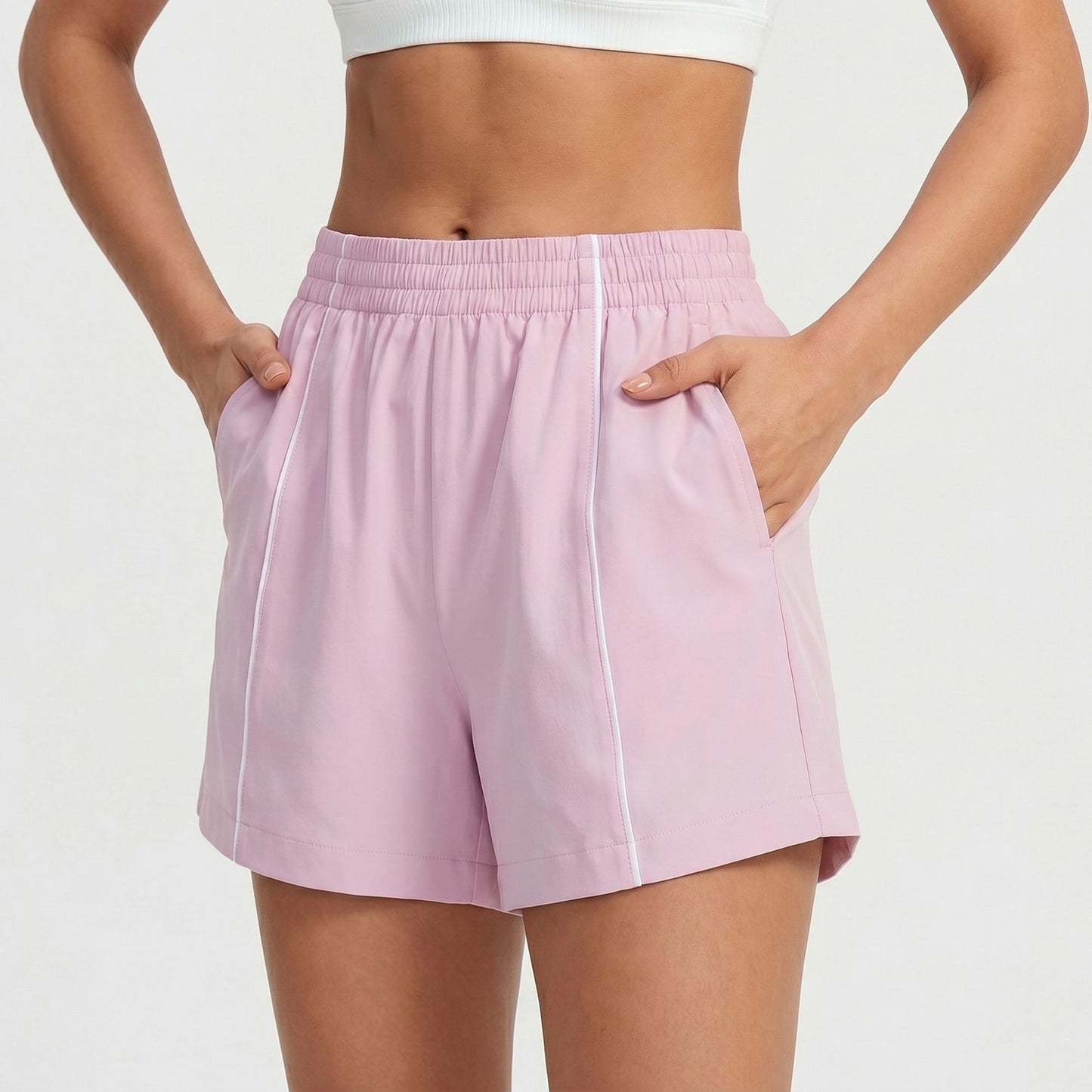 High Waisted Running Shorts with Pockets Lightweight Athletic Shorts