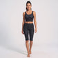 Polka Dot Foldover Waist Capri Leggings Fitted Cropped Yoga Pants for Dance Gym Workouts