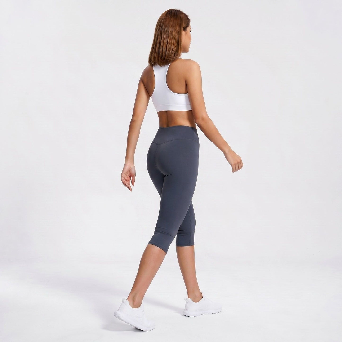 High Waist Capri Leggings Cropped Workout Yoga Pants