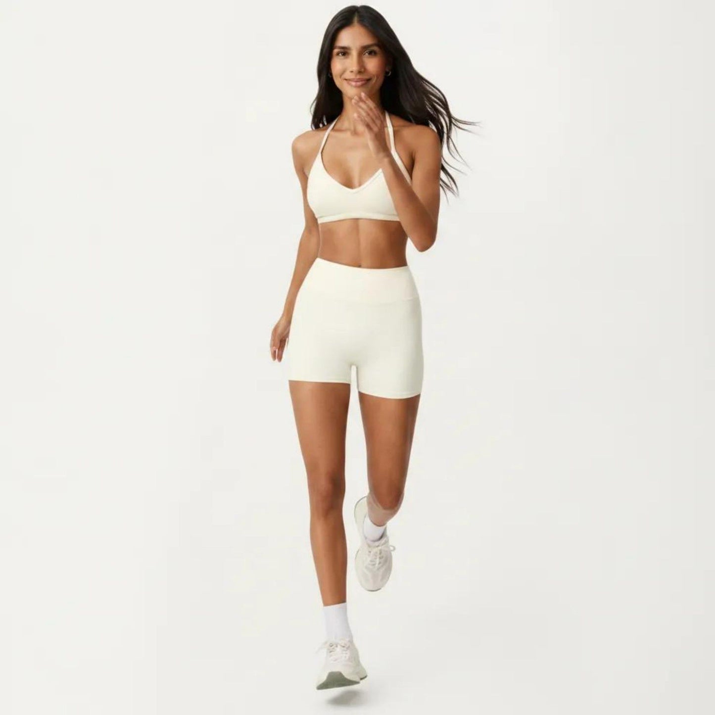 High Waist Mini Biker Shorts with Smooth Stretch Fabric and Supportive Fit
