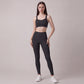 High Waist Full Length Active Leggings with Contour Seams for Workout and Everyday Wear