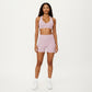 Racerback Sports Bra with Scoop Neck and Open Back Cutout Design