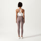 Cross Back Sports Tank Top with Scoop Neckline and Wide Supportive Band
