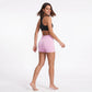 High Waist Seamless Workout Shorts Ribbed Waistband Yoga Biker Shorts