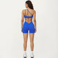 One Shoulder Sports Bra with Asymmetric Strap and Smooth Stretch Fit