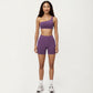 One Shoulder Sports Bra with Asymmetric Strap and Smooth Stretch Fit