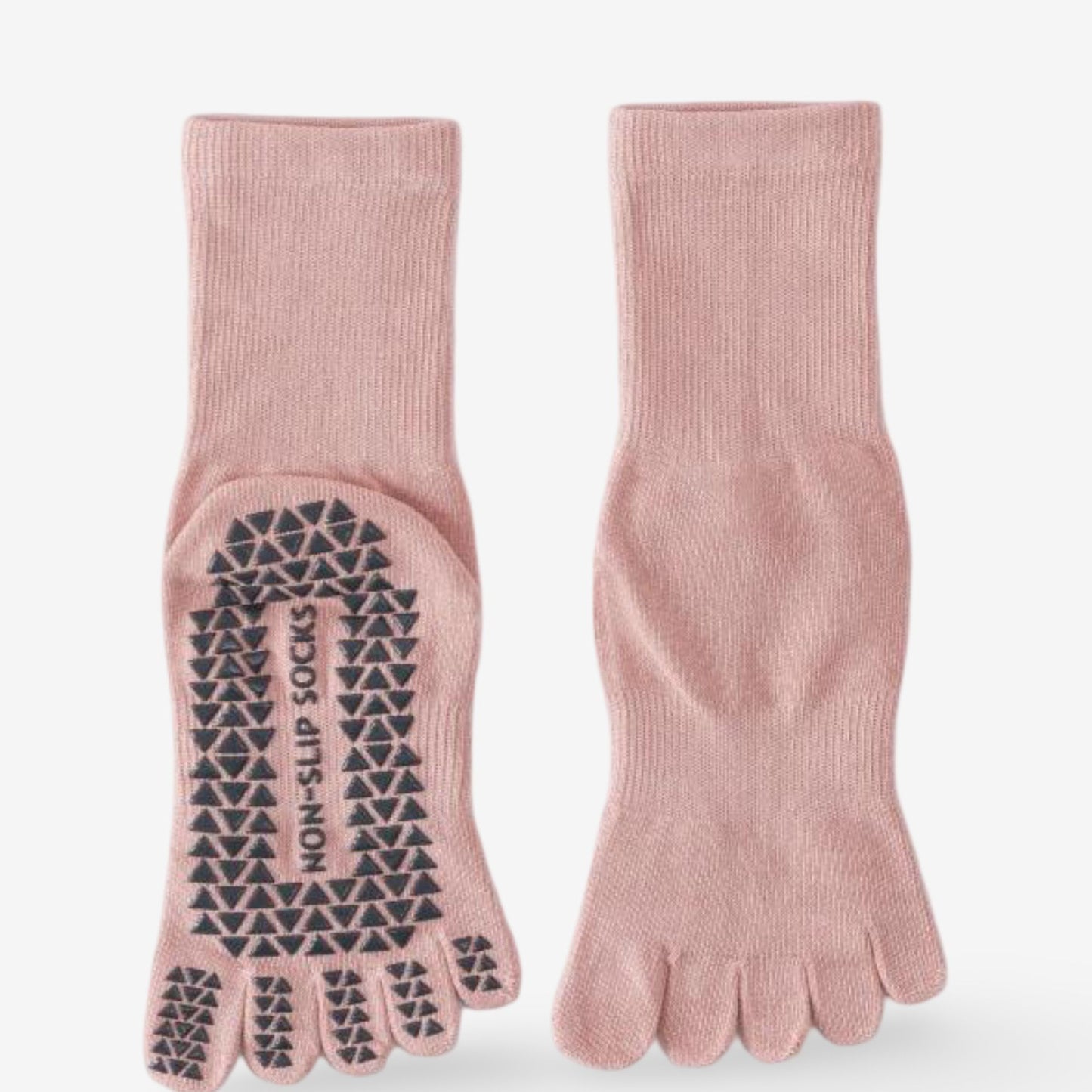 Non-Slip Five-Toe Yoga Socks for Fitness and Exercise 3 Pack