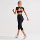 High Waist Capri Leggings with Wide Waistband Smooth Stretch Pull On Workout Yoga Pants