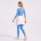 Off Shoulder 3/4 Sleeve Crop Workout Top