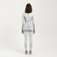 Long Sleeve Seamless Compression Top with Contoured Mesh Detailing