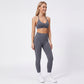 Padded Adjustable Strap Sports Bra Tank Top V Neck Workout Yoga Crop Top