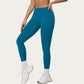 High Waist Leggings with Smooth Stretch Fabric and Curved Seam Detail