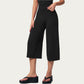 High Waist Capri Wide Leg Pants with Smooth Stretch Fabric and Relaxed Fit