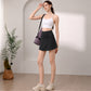 High Rise Athletic Skort with Side Pocket and Built-In Shorts