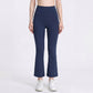 High Waist Flare Yoga Pants with Wide Waistband Smooth Stretch Pull On Workout Lounge Pants