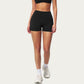 High Waist Mini Biker Shorts with Smooth Stretch Fabric and Supportive Fit