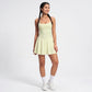 Cami Strap Active Dress Scoop Neck Flared Skirt Workout Yoga Tennis Dress