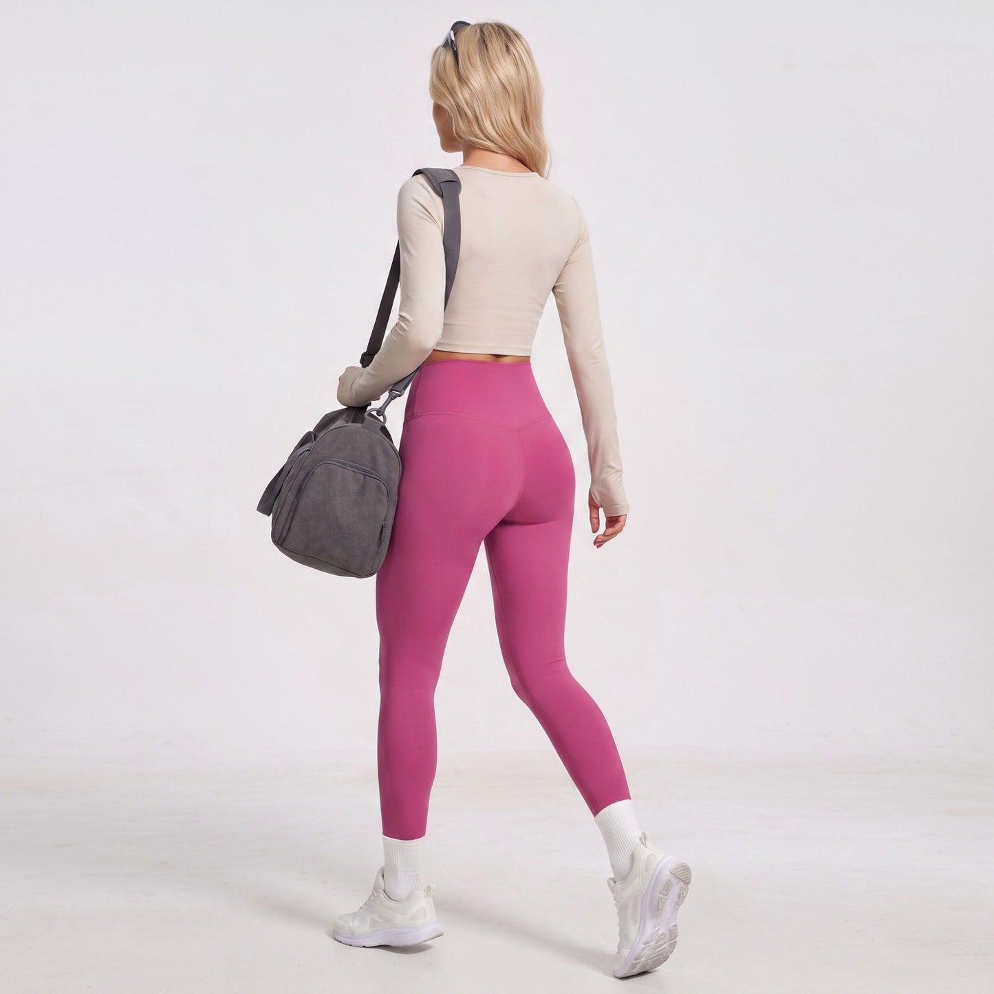 High Waist Full Length Workout Leggings Stretch Yoga Pants