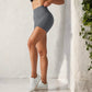 High Waist Seamless Biker Shorts with Compression Fit