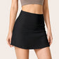 High Rise Athletic Skort with Side Pocket and Built-In Shorts