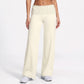 Polka Dot Foldover Waist Wide Leg Yoga Pants Full Length Flowy Workout Trousers