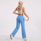 High Waist Wide Leg Yoga Pants Stretch Workout Pants