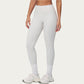 High Waist Leggings with Smooth Stretch Fabric and Curved Seam Detail