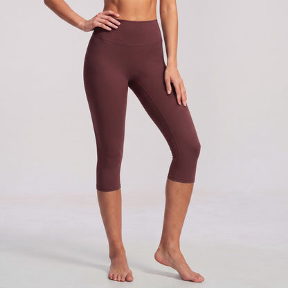 High Waist Capri Leggings Stretch Workout Yoga Pants