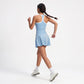 Contrast Trim Cami Tank Top Scoop Neck Sleeveless Workout Yoga Tennis Activewear Top