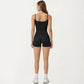 Spaghetti Strap Active Cami Top with Scoop Neck and Smooth Stretch Fit