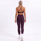 V Neck Cross Back Sports Bra Adjustable Strap Workout Top