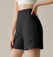 High Rise Athletic Shorts with Side Pockets