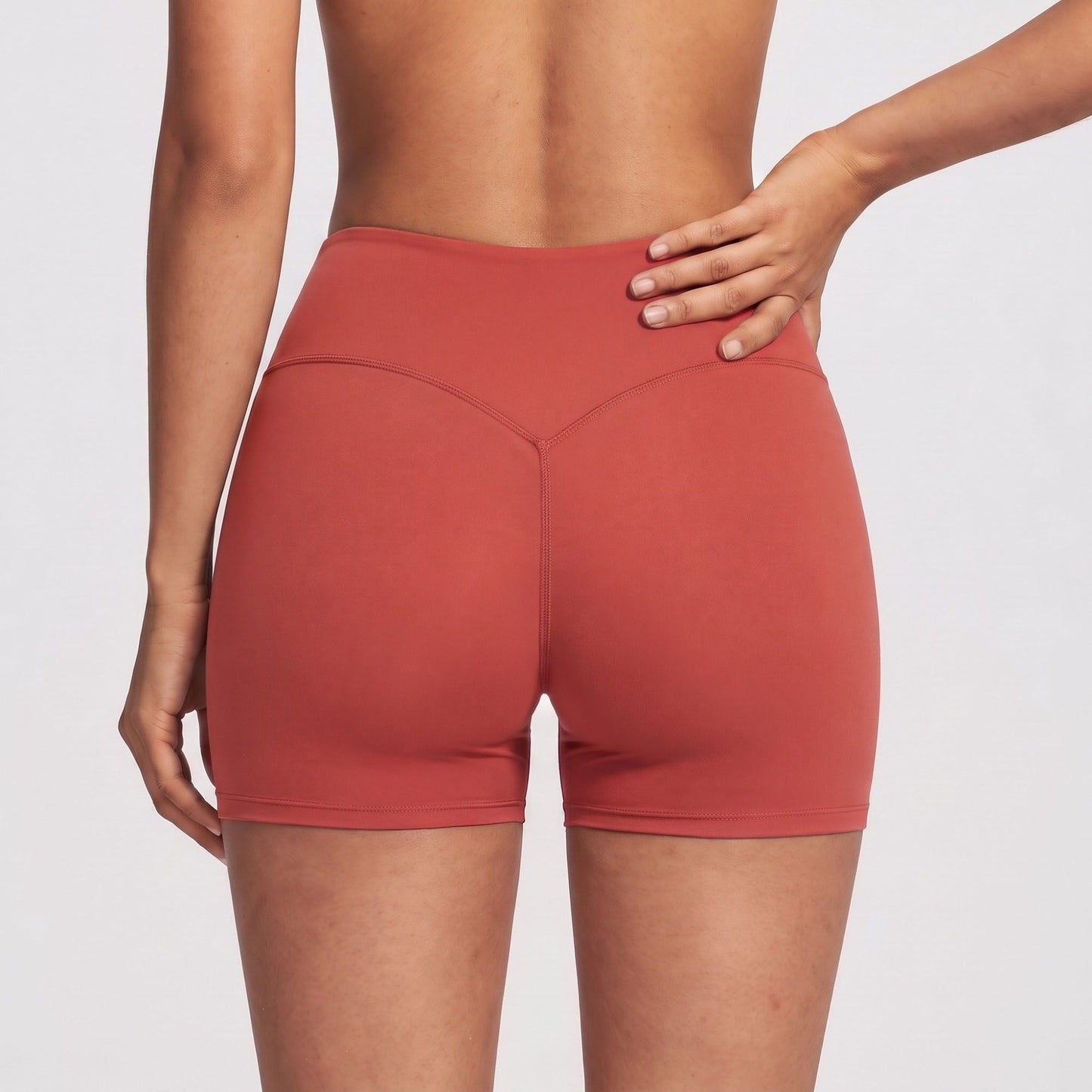 High Waist Biker Shorts Stretch Workout Yoga Shorts