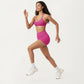 Halter Sports Bra with V Neckline and Smooth Stretch Fit
