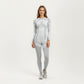Long Sleeve Seamless Compression Top with Contoured Mesh Detailing