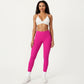 Triangle Sports Bra with Adjustable Cross Back Straps and Smooth Band