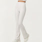 High Waist Flare Sweatpants with Slim Fit Stretch Fabric