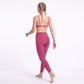 Layered V Neck Sports Bra Double Strap Workout Top