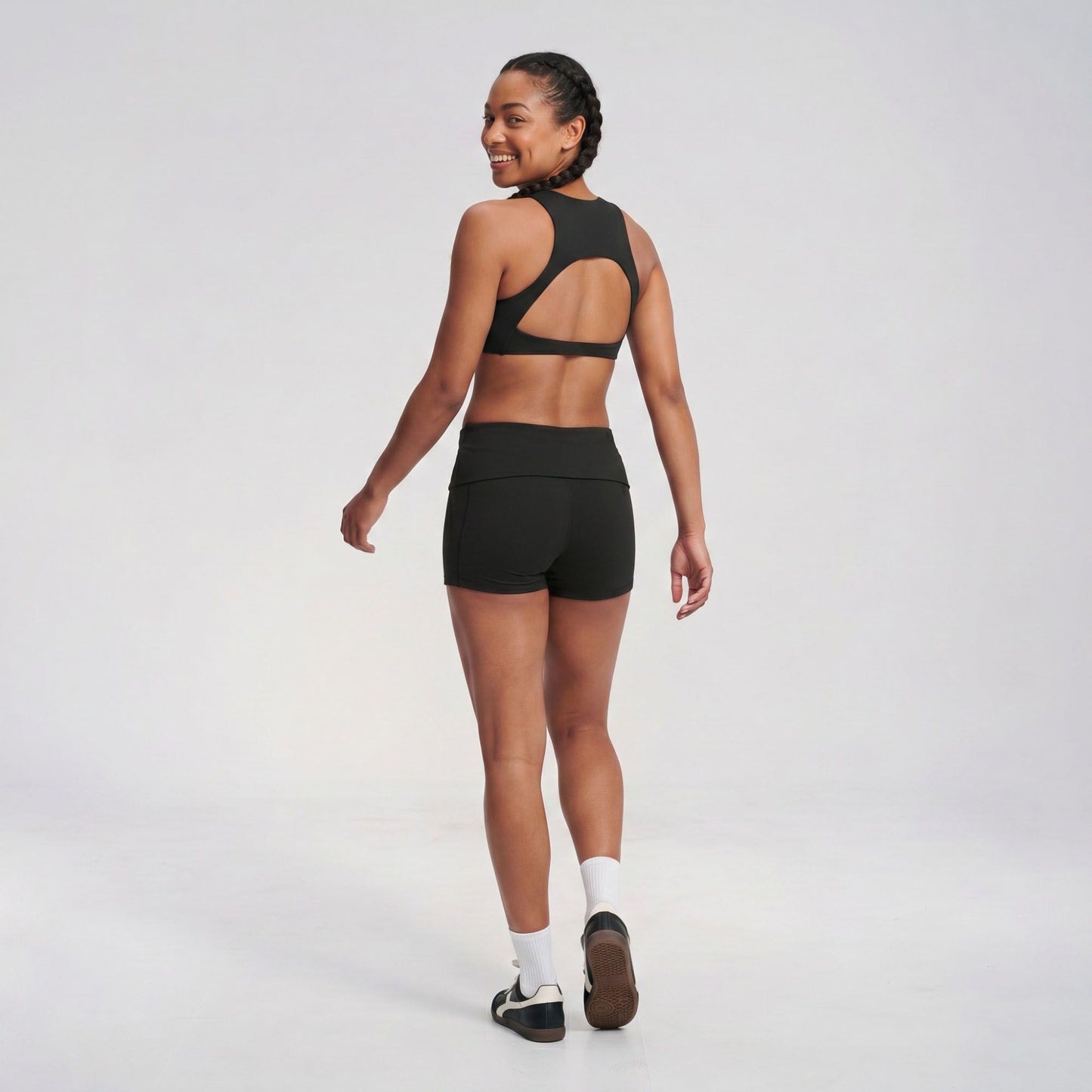 Padded High Neck Racerback Sports Bra Tank Top Workout Yoga Crop Top