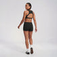 Padded High Neck Racerback Sports Bra Tank Top Workout Yoga Crop Top