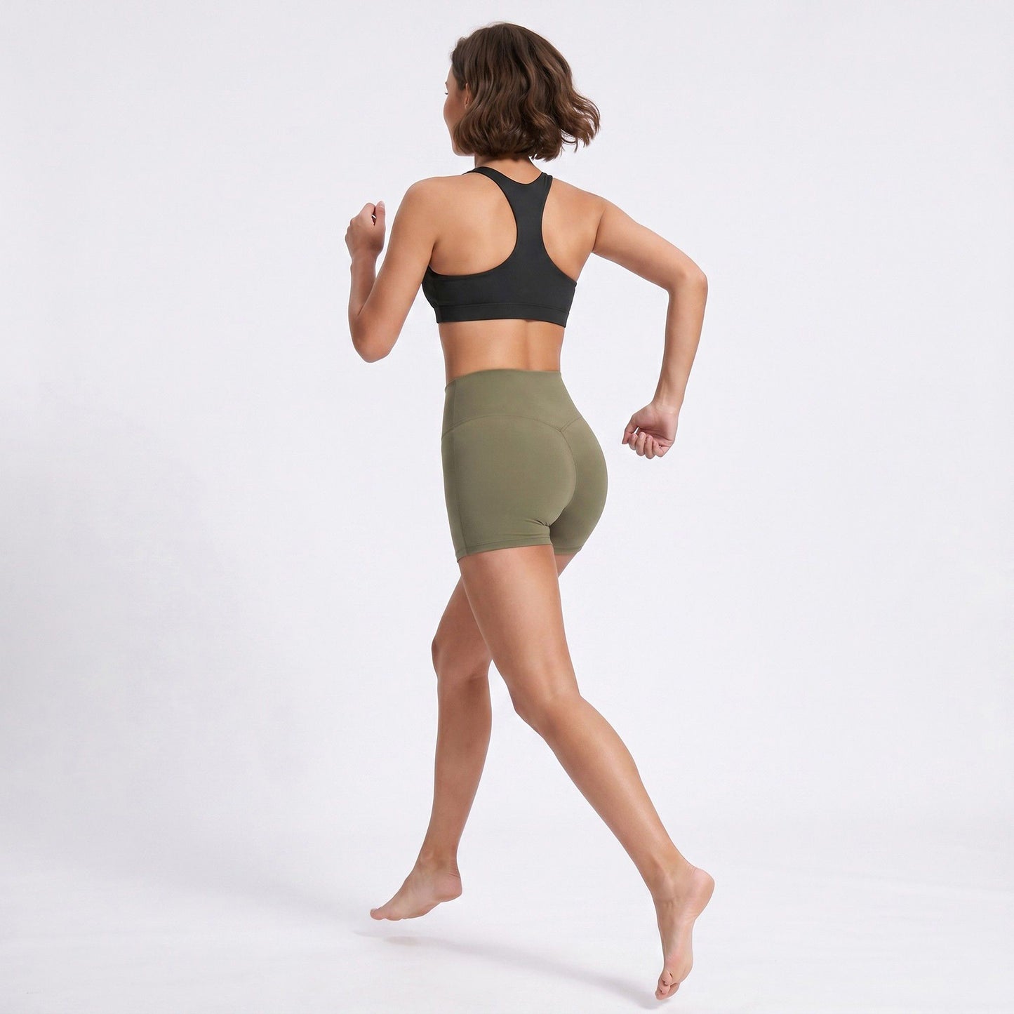 High Waisted Butt Lifting Yoga Activewear Shorts
