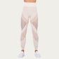 Seamless Patterned Leggings with Ribbed Details and Contouring Panels