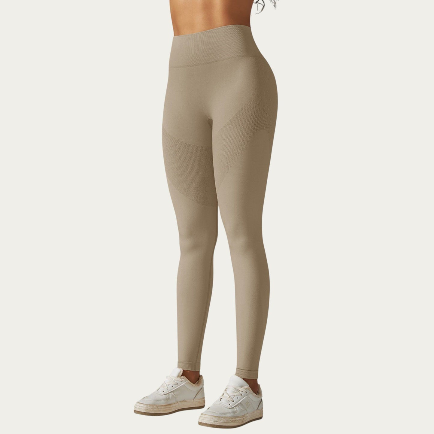 Seamless High Waist Leggings with Sculpting Fit and Compression Support