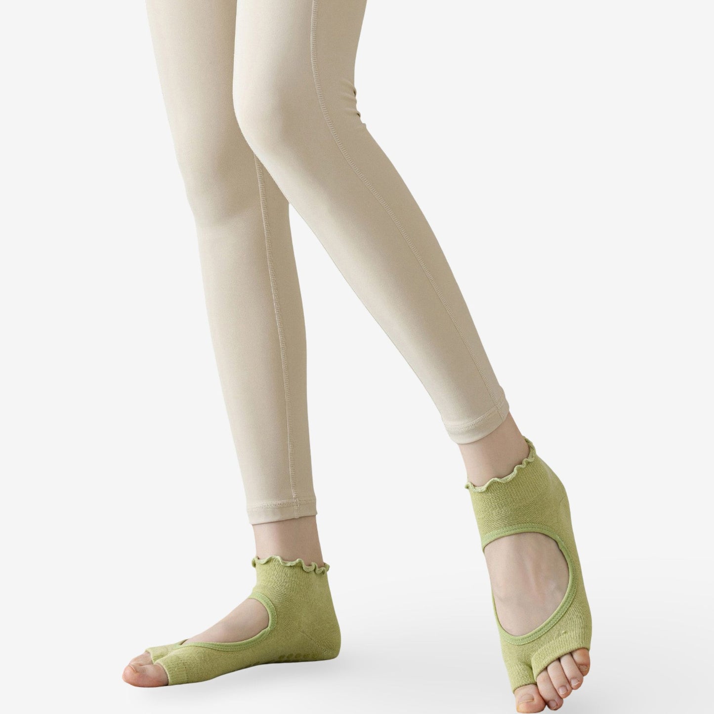 Candy Color Open-Back Yoga Socks for Women, Non-Slip Pilates & Indoor Exercise 3 Pack