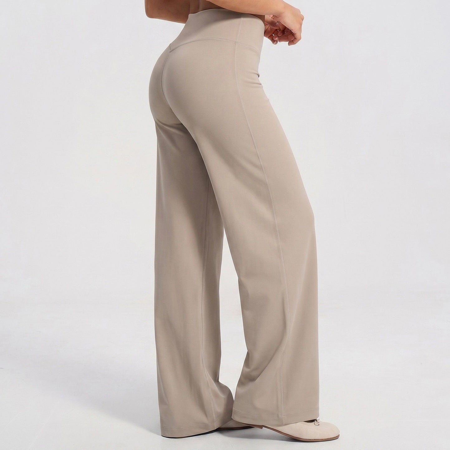 High Waisted Wide Leg Yoga Pants Loose Fit Workout Lounge Pants