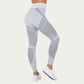 Seamless Patterned Leggings with Ribbed Details and Contouring Panels