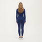Seamless Long Sleeve Cropped Top with Thumbhole Cuffs and Fitted Waistband