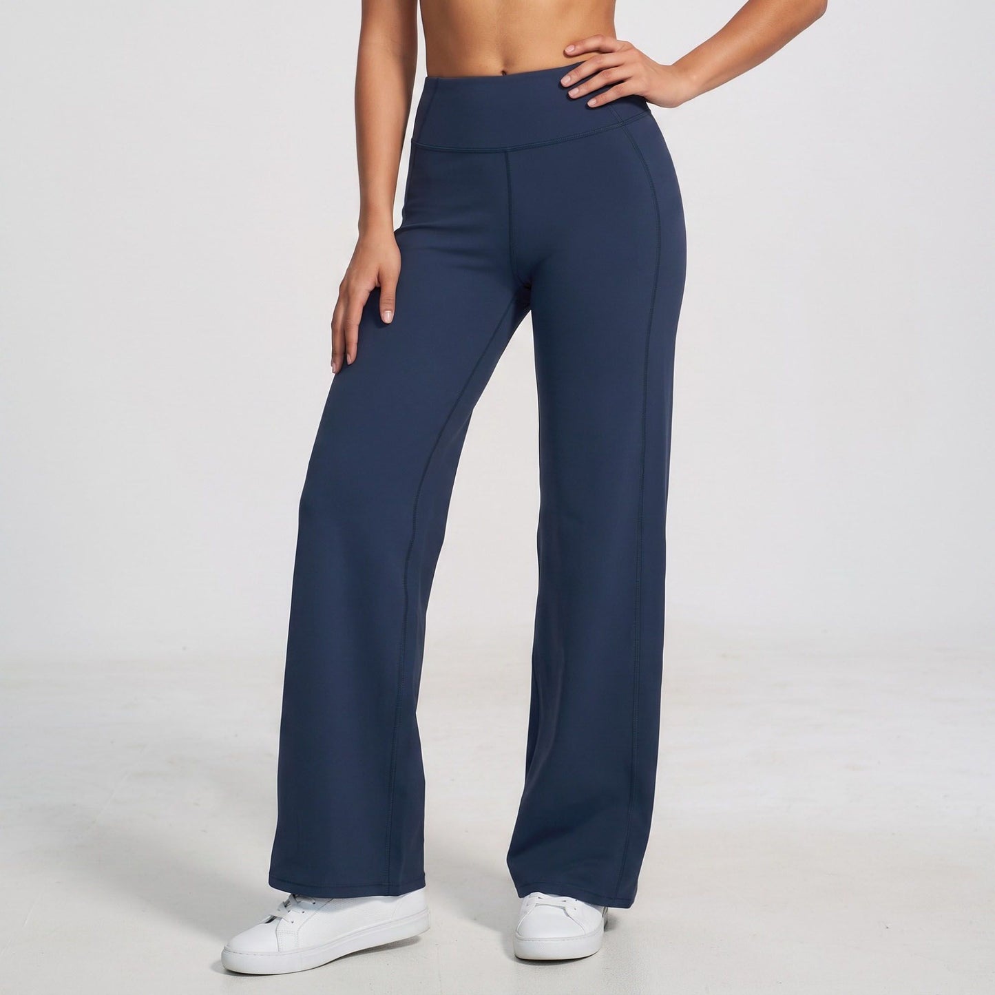 High Waist Wide Leg Yoga Pants Stretch Workout Pants
