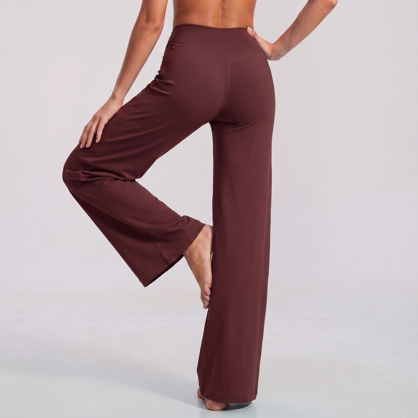 High Waist Wide Leg Yoga Pants Stretch Workout Pants