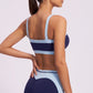 Square Neck Sports Bra with Slim Straps for Running Gym Training and Everyday Activewear